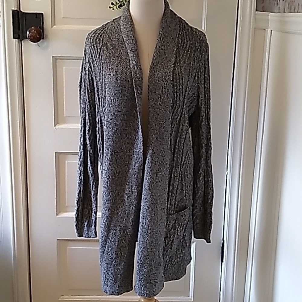 St. John's Bay grey cardigan sweater nwt